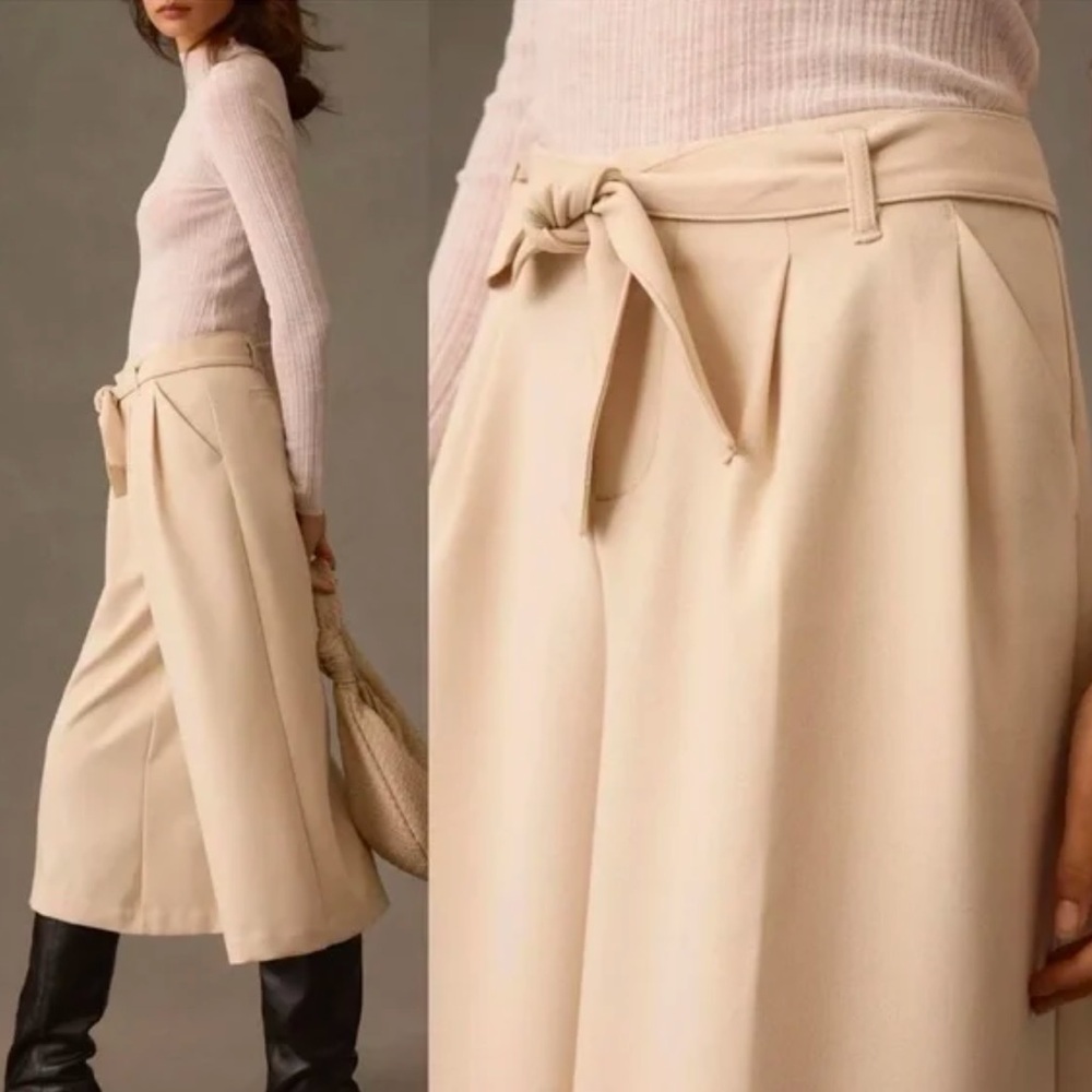 NWT Anthropologie Maeve Tie-Waist Culottes - Picture 5 of 5